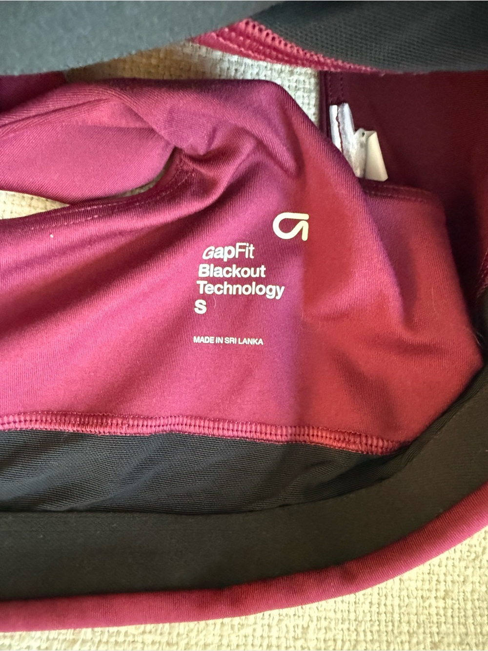 Subtle Maroon Star Racerback Sports Bra - Picture 3 of 3